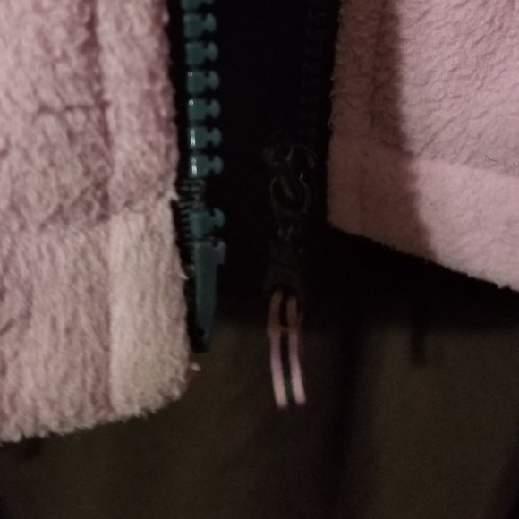 COPY - Pink zip up Fleece w/charcoal gray trim - Picture 6 of 15